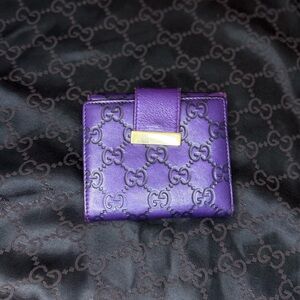Gucci purple wallet